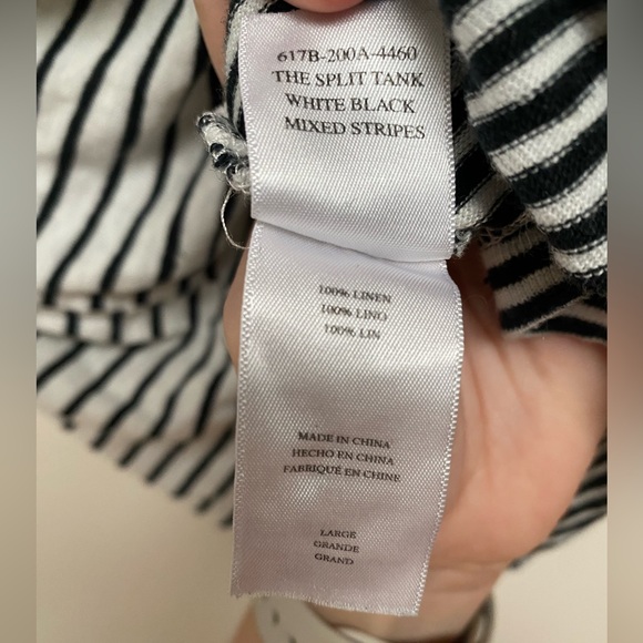 Rails Mixed Stripe Linen Tank - Size L - Picture 2 of 6